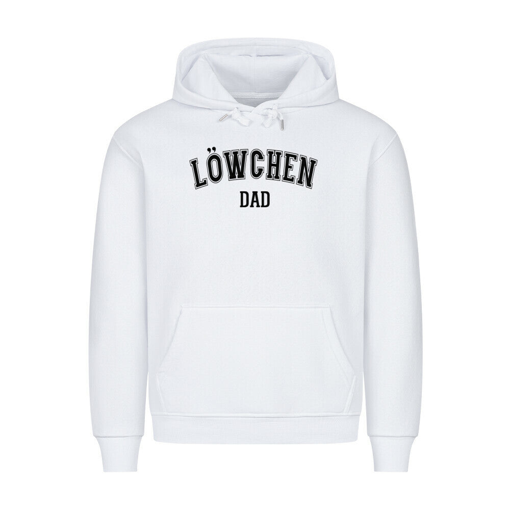 Premium Hoodie "Löwchen - DAD" Weiß – hunde-shirt.de