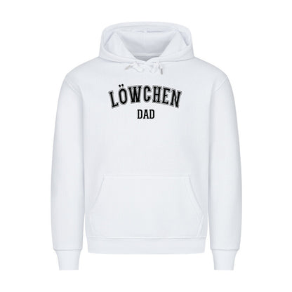 Premium Hoodie "Löwchen - DAD" Weiß – hunde-shirt.de