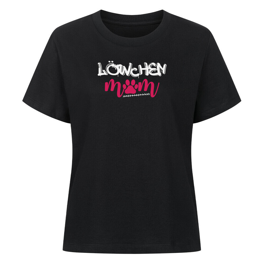 Premium Damen-Shirt "Löwchen - Mom" Schwarz – hunde-shirt.de