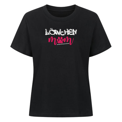 Premium Damen-Shirt "Löwchen - Mom" Schwarz – hunde-shirt.de