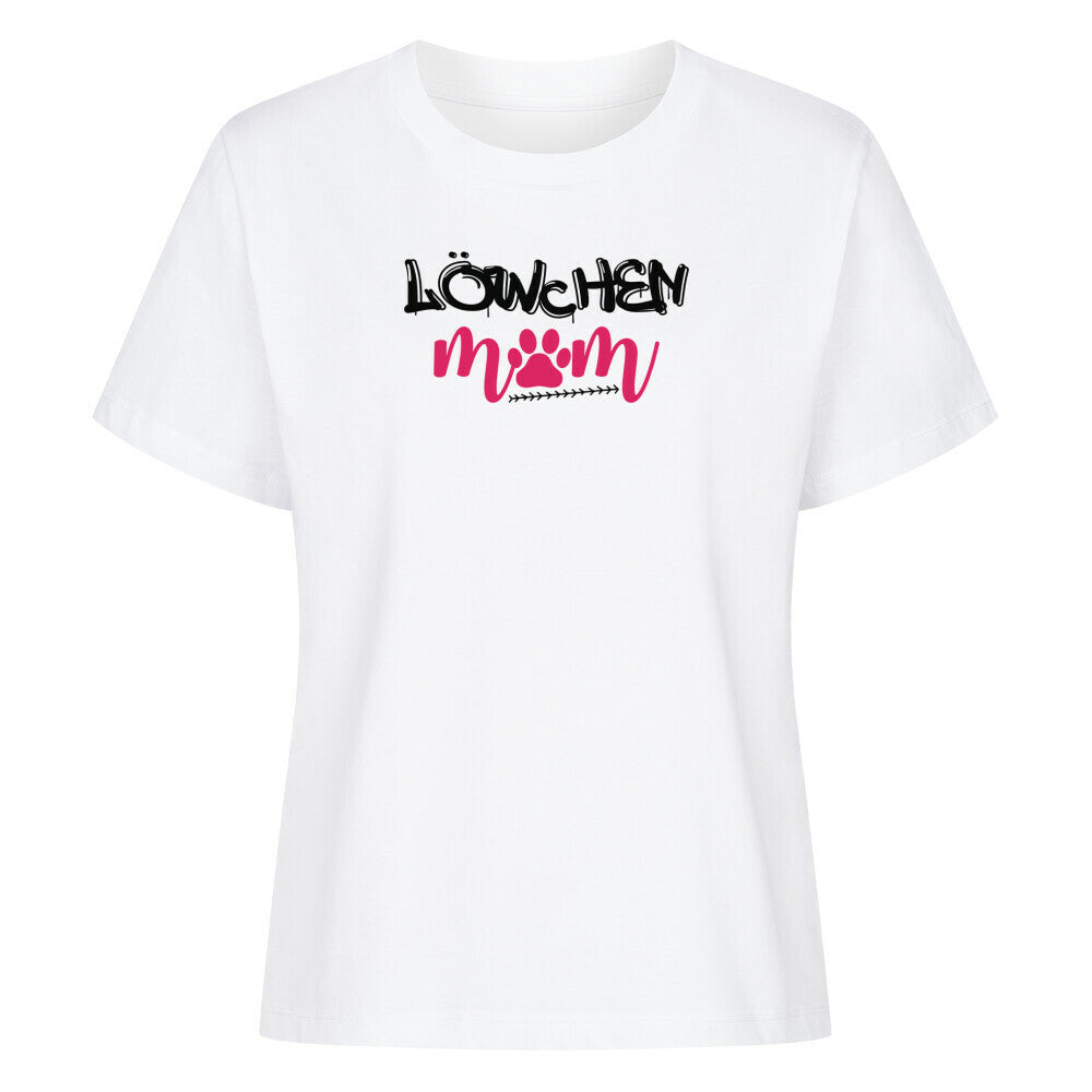 Premium Damen-Shirt "Löwchen - Mom" Weiß – hunde-shirt.de