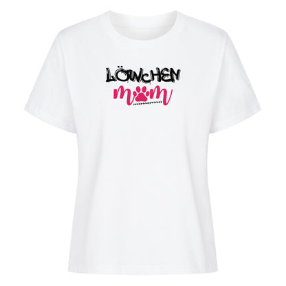 Premium Damen-Shirt "Löwchen - Mom" Weiß – hunde-shirt.de