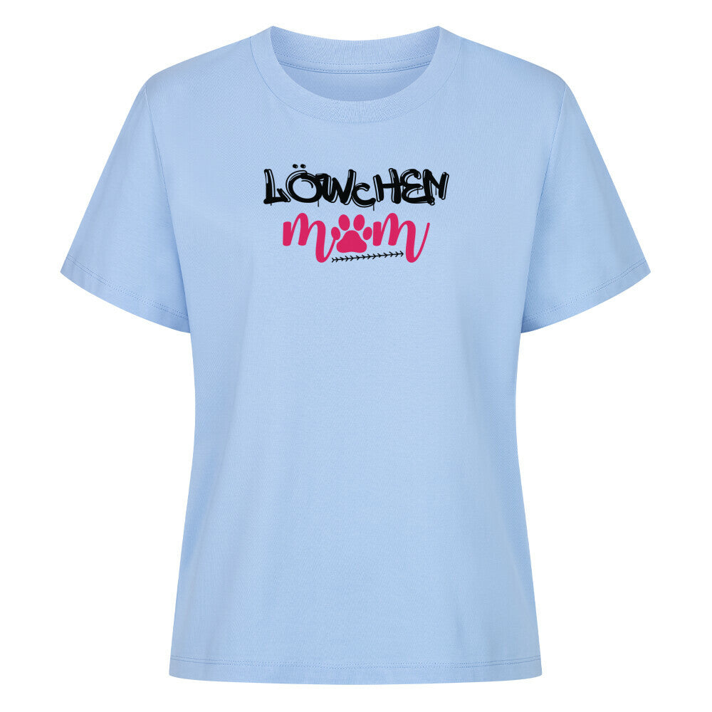 Premium Damen-Shirt "Löwchen - Mom" Sky Blue – hunde-shirt.de