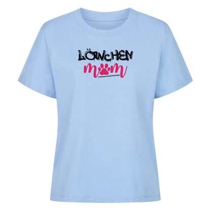 Premium Damen-Shirt "Löwchen - Mom" Sky Blue – hunde-shirt.de