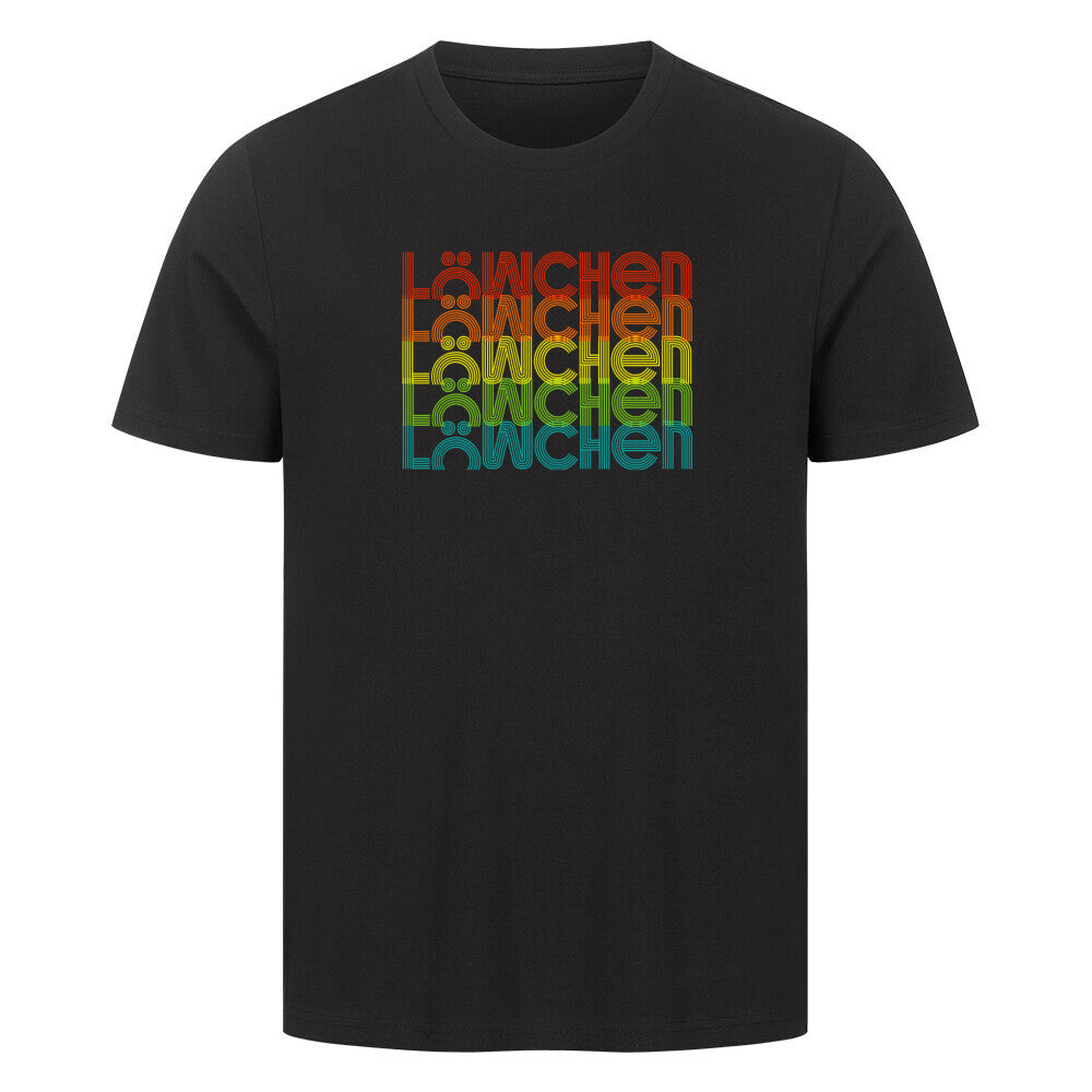 Premium T-Shirt "Löwchen - RETRO" Schwarz – hunde-shirt.de
