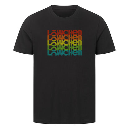 Premium T-Shirt "Löwchen - RETRO" Schwarz – hunde-shirt.de
