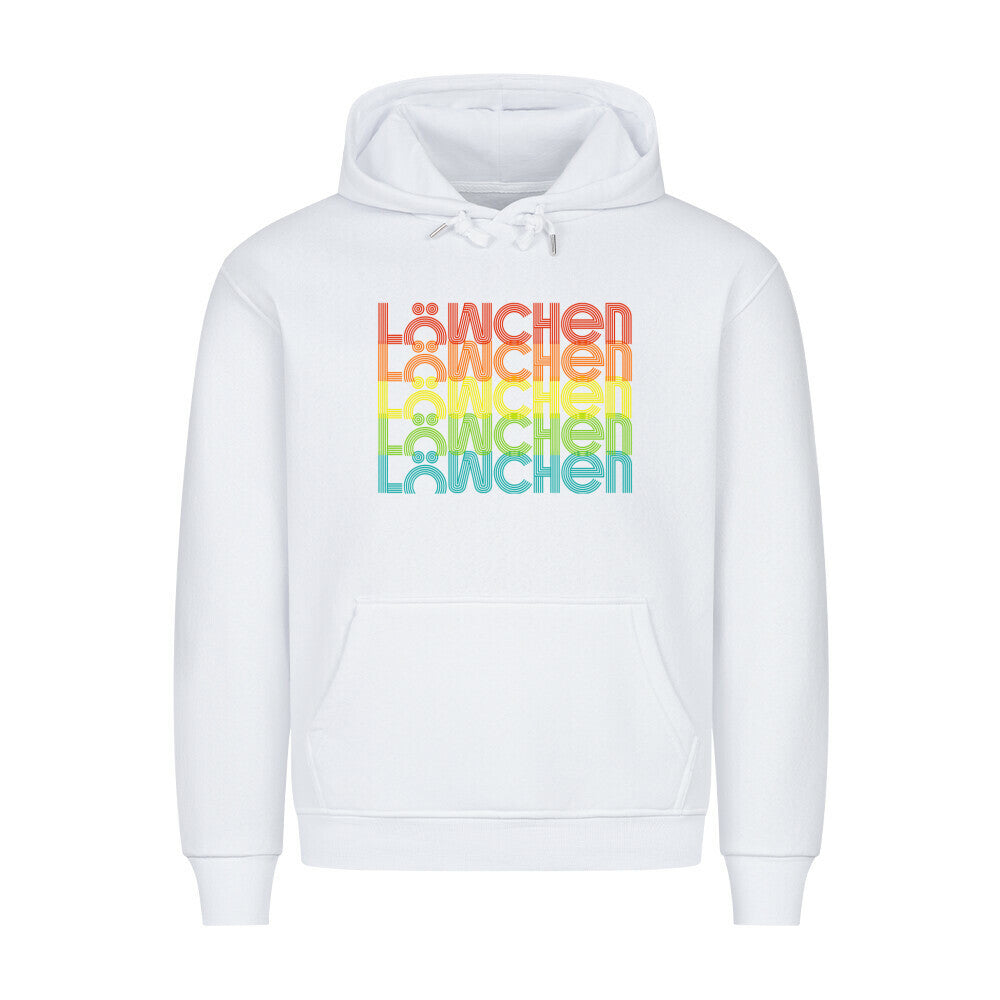 Premium Hoodie "Löwchen - RETRO" Weiß – hunde-shirt.de