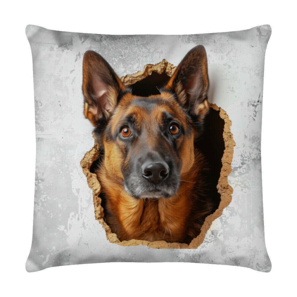 Kissen "Malinois - Look II" Weiß – hunde-shirt.de