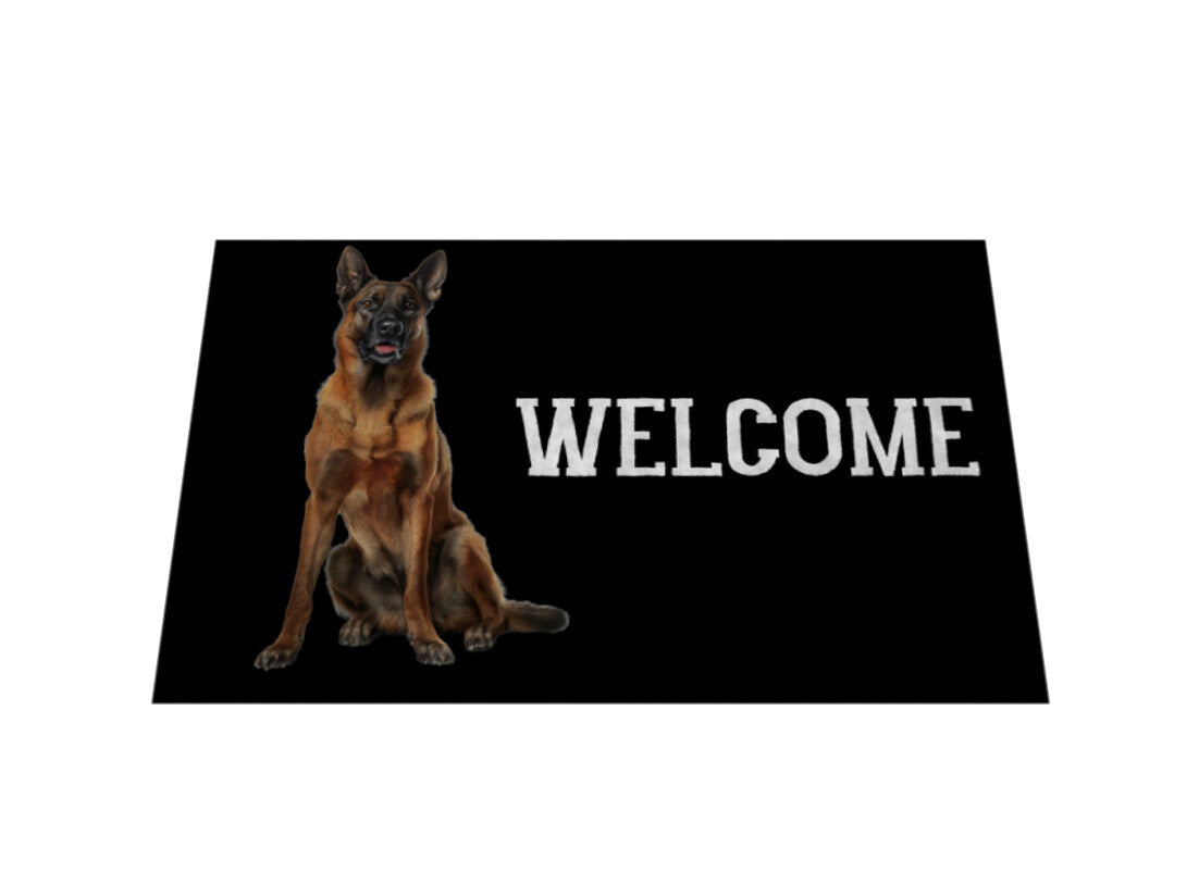 Fußmatte "Malinois - WELCOME II" – hunde-shirt.de