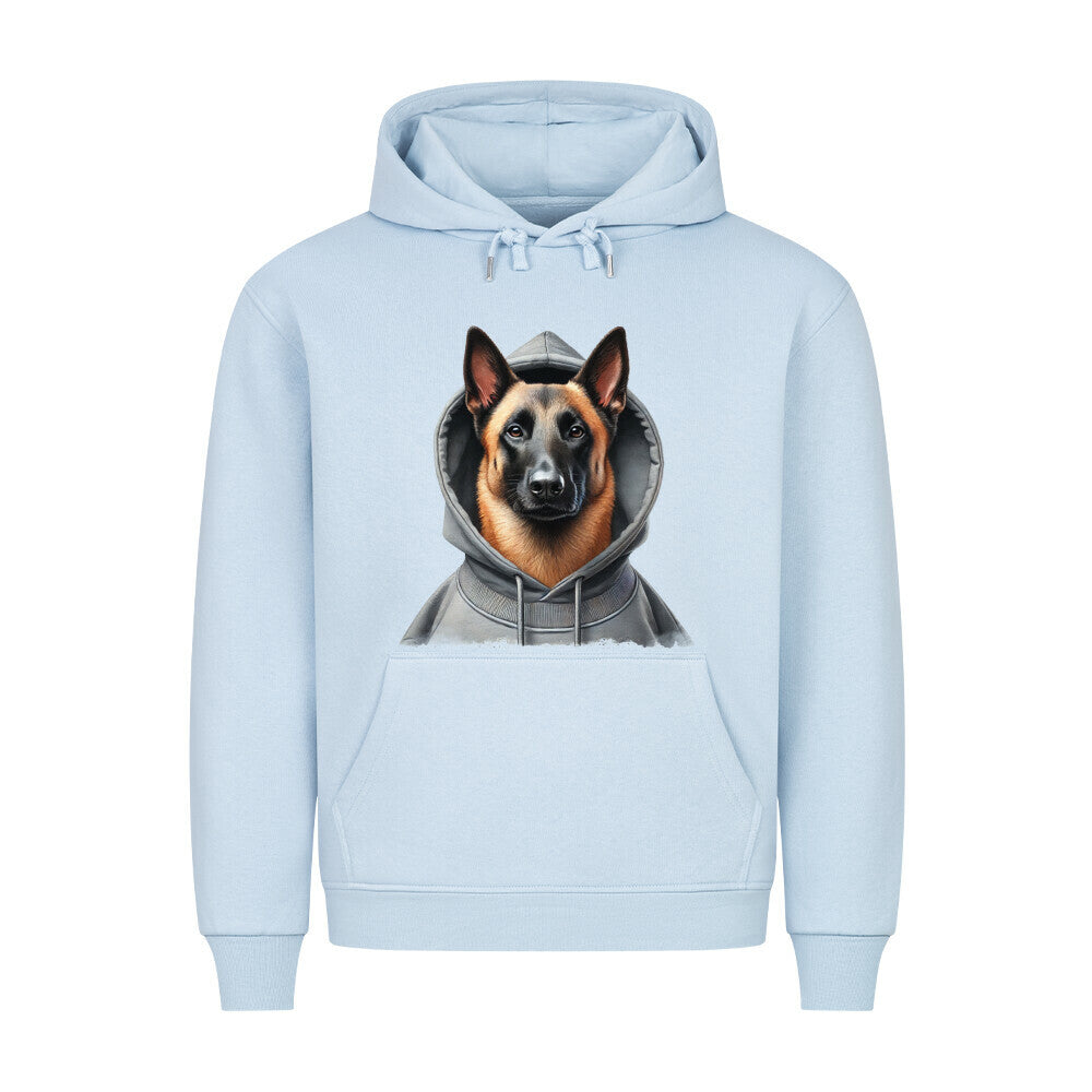 Premium Hoodie "Malinois - Hooded" Babyblau – hunde-shirt.de