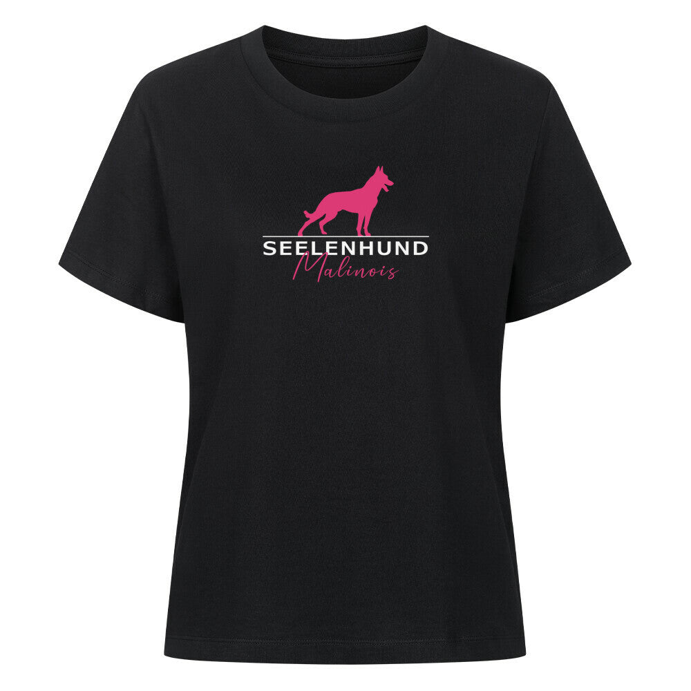 Premium Damen-Shirt "Malinois - Seelenhund" Schwarz – hunde-shirt.de