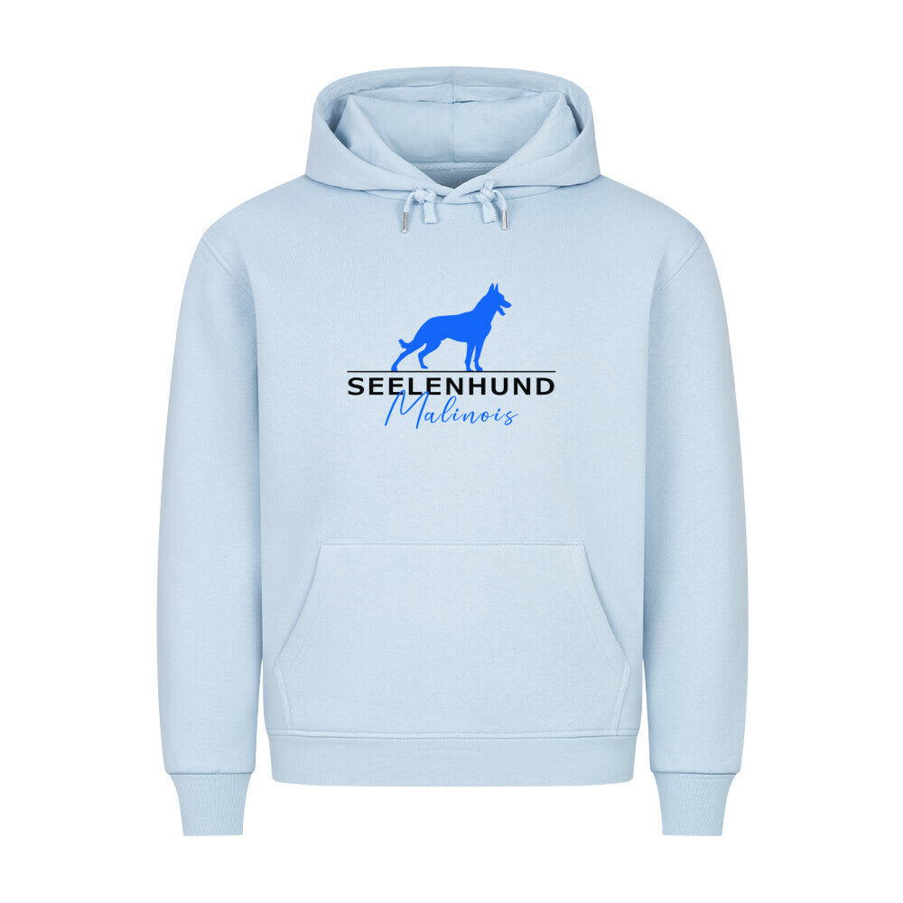 Premium Hoodie "Malinois - Seelenhund" Babyblau – hunde-shirt.de