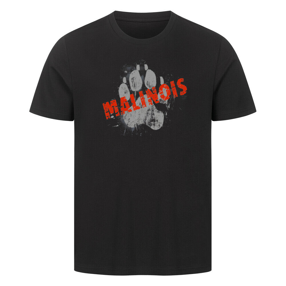 Premium T-Shirt "Malinois - PAW" Schwarz – hunde-shirt.de