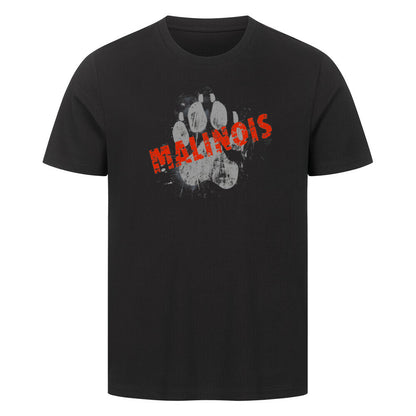 Premium T-Shirt "Malinois - PAW" Schwarz – hunde-shirt.de