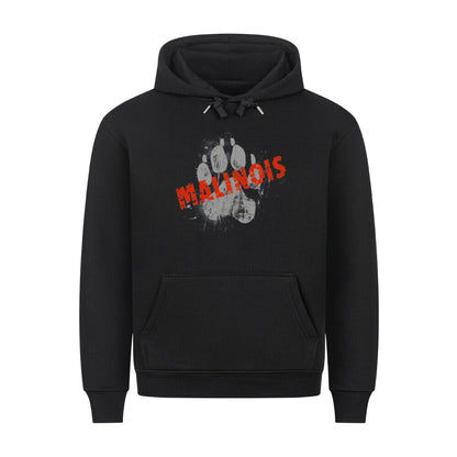 Premium Hoodie "Malinois - PAW" Schwarz – hunde-shirt.de