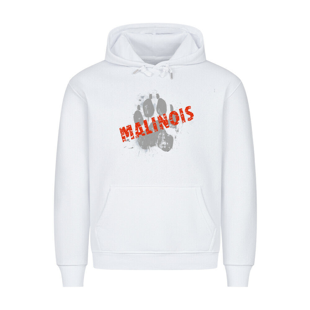Premium Hoodie "Malinois - PAW" Weiß – hunde-shirt.de
