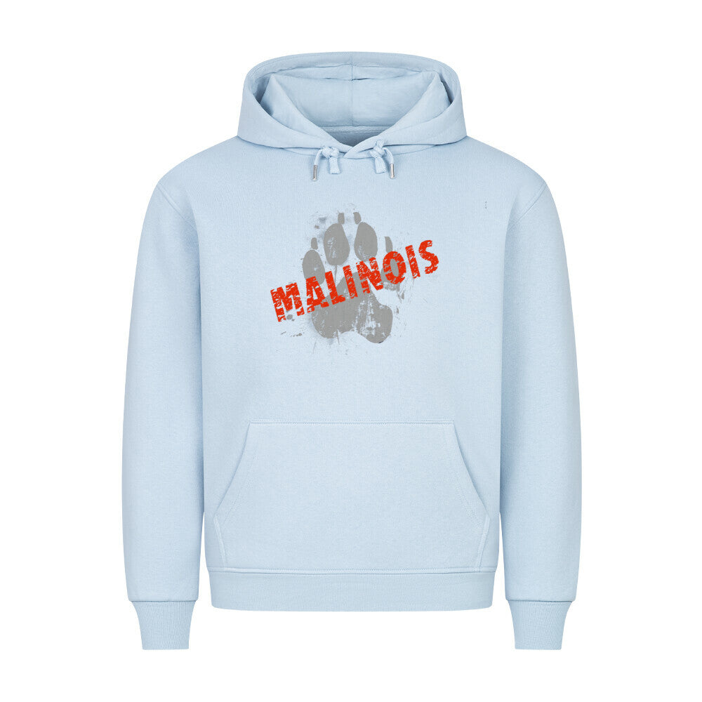 Premium Hoodie "Malinois - PAW" Babyblau – hunde-shirt.de
