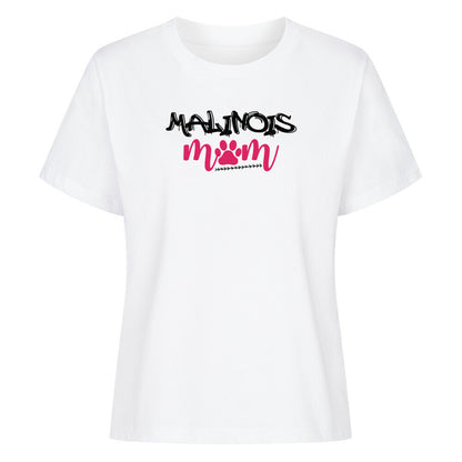 Premium Damen-Shirt "Malinois - Mom" Weiß – hunde-shirt.de