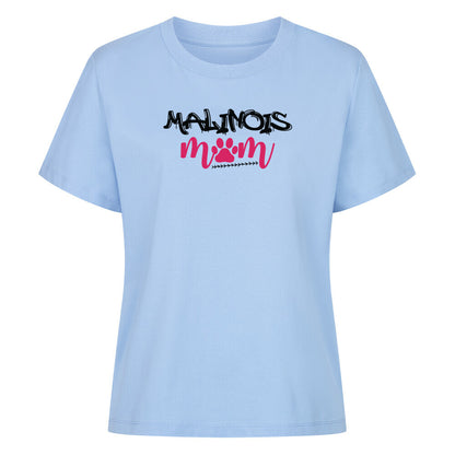 Premium Damen-Shirt "Malinois - Mom" Sky Blue – hunde-shirt.de