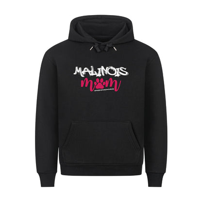 Premium Hoodie "Malinois - Mom" Schwarz – hunde-shirt.de
