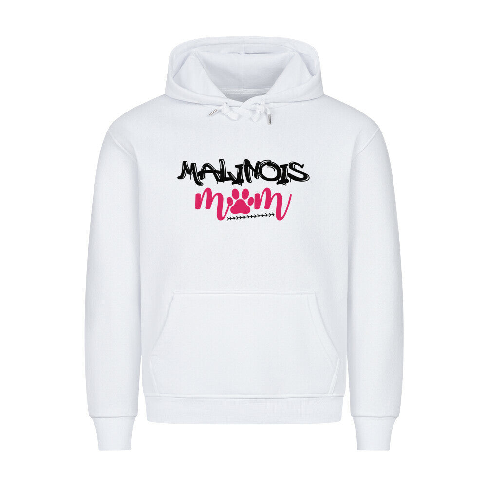 Premium Hoodie "Malinois - Mom" Weiß – hunde-shirt.de