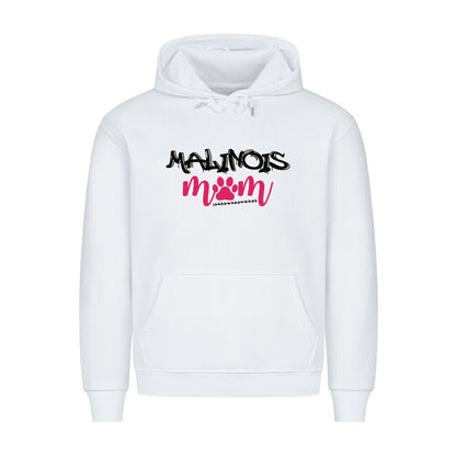 Premium Hoodie "Malinois - Mom" Weiß – hunde-shirt.de
