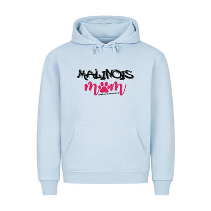 Premium Hoodie "Malinois - Mom" Babyblau – hunde-shirt.de
