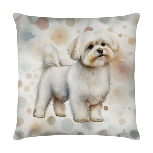 Kissen "Malteser - Spots" Weiß – hunde-shirt.de