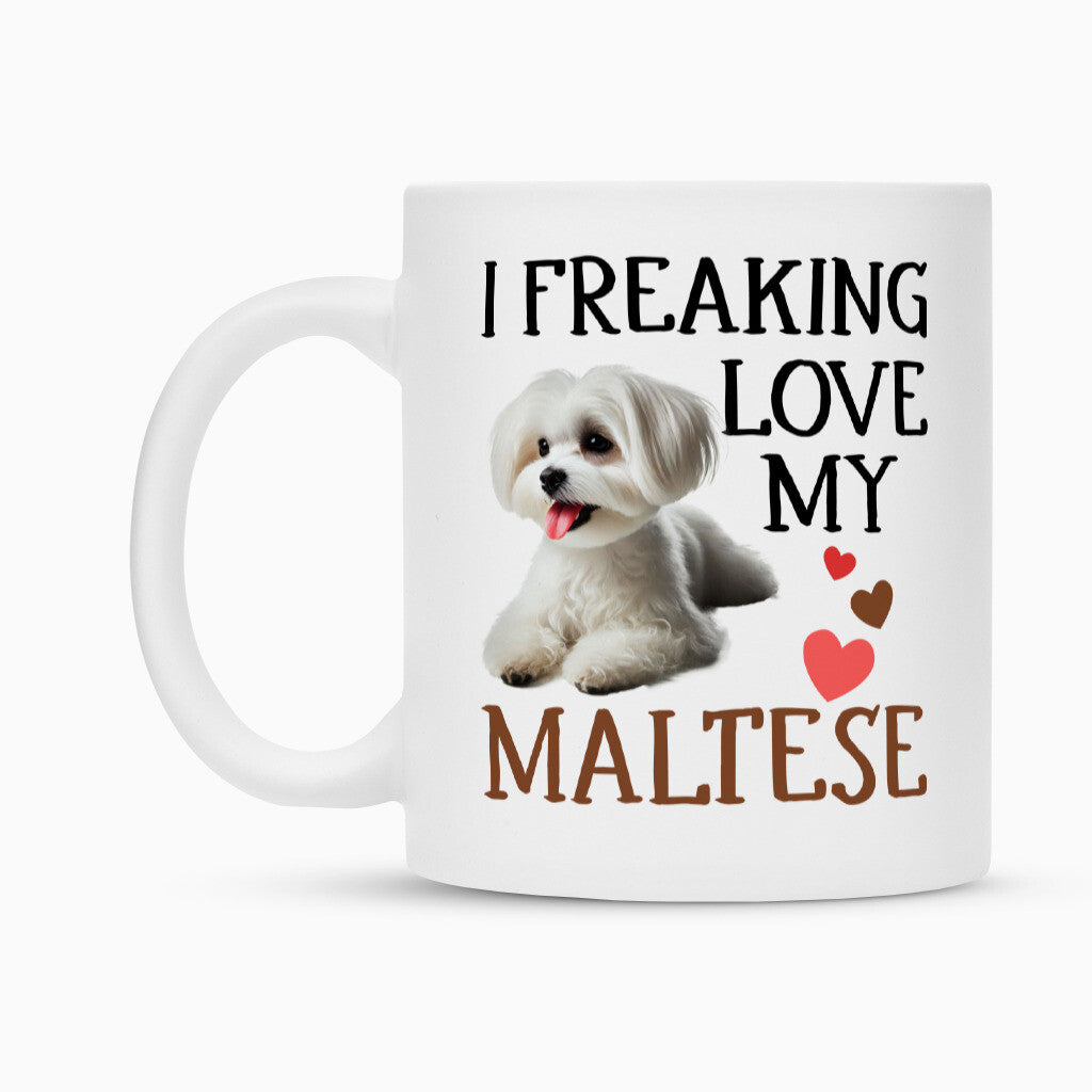 Tasse "Malteser - FREAKING LOVE" – hunde-shirt.de