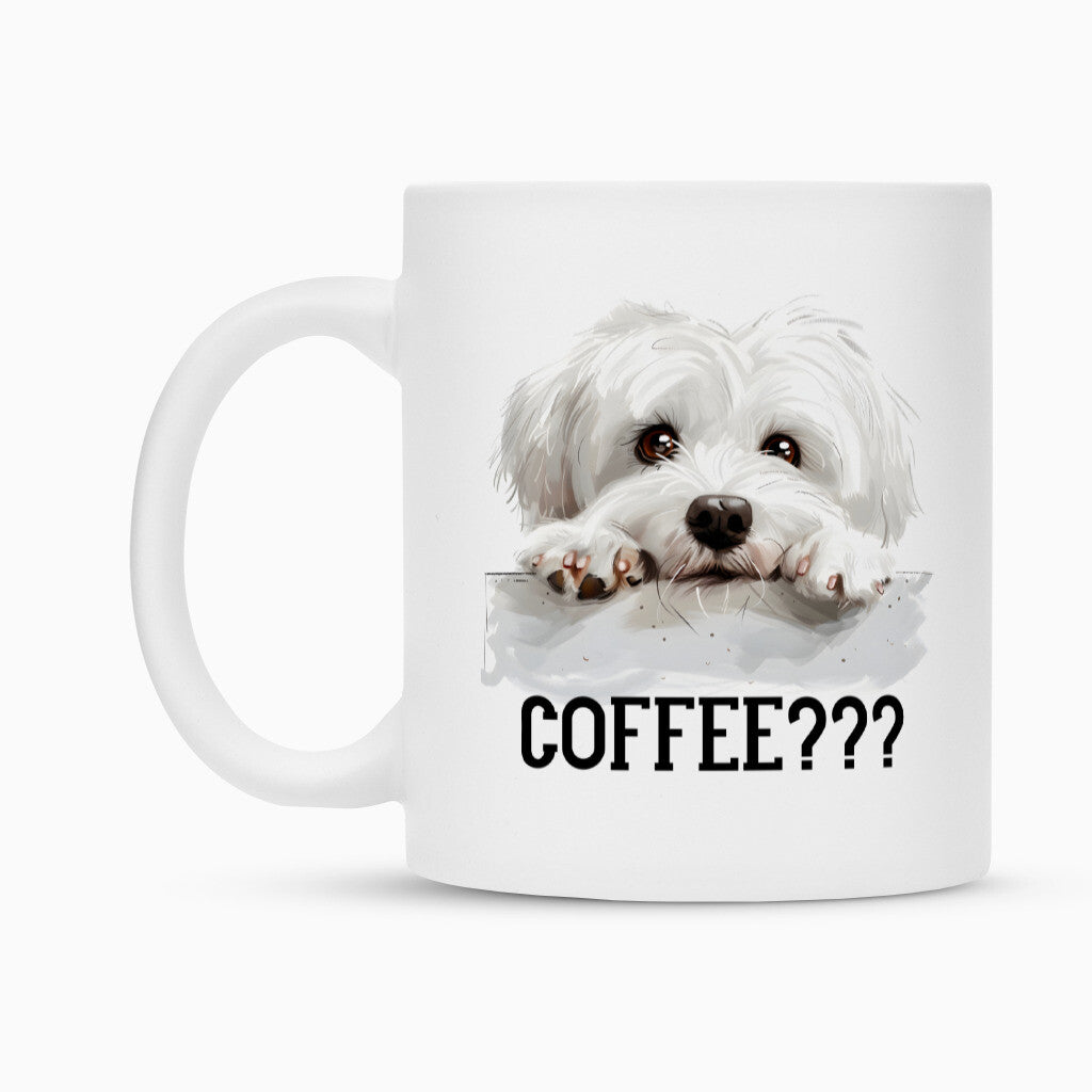 Tasse "Malteser - COFFEE???" – hunde-shirt.de