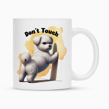 Tasse "Malteser - Don´t touch" Weiß – hunde-shirt.de