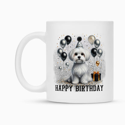 Tasse "Malteser - Happy Birthday II" – hunde-shirt.de