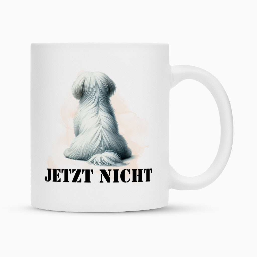 Tasse "Malteser - JETZT NICHT" Weiß – hunde-shirt.de