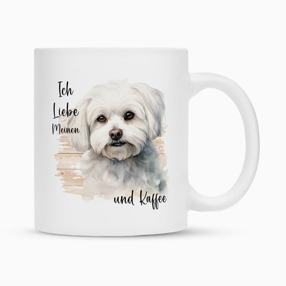 Tasse "Malteser - Ich liebe meinen..." Weiß – hunde-shirt.de