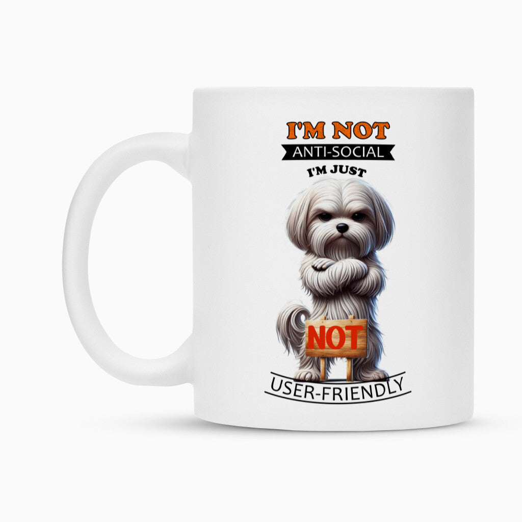 Tasse "Malteser - Anti-Social" – hunde-shirt.de