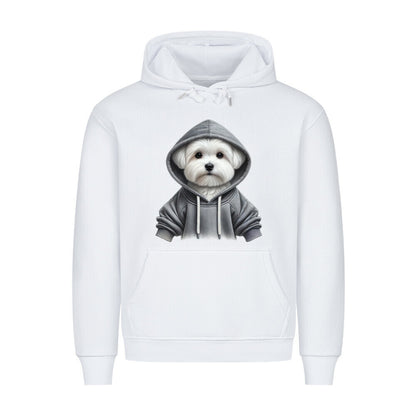 Premium Hoodie "Malteser - Hooded" Weiß – hunde-shirt.de