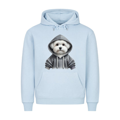 Premium Hoodie "Malteser - Hooded" Babyblau – hunde-shirt.de