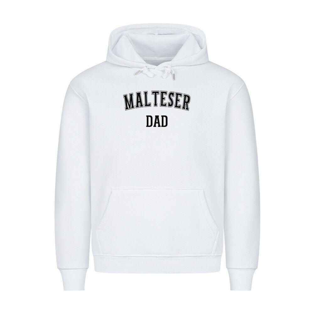 Premium Hoodie "Malteser - DAD" Weiß – hunde-shirt.de