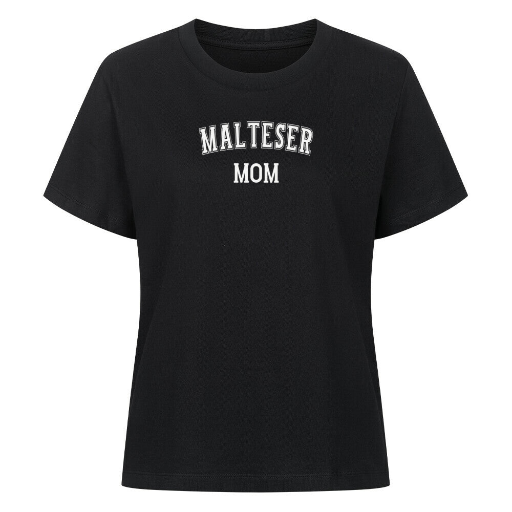 Premium Damen-Shirt "Malteser - MOM" Schwarz – hunde-shirt.de