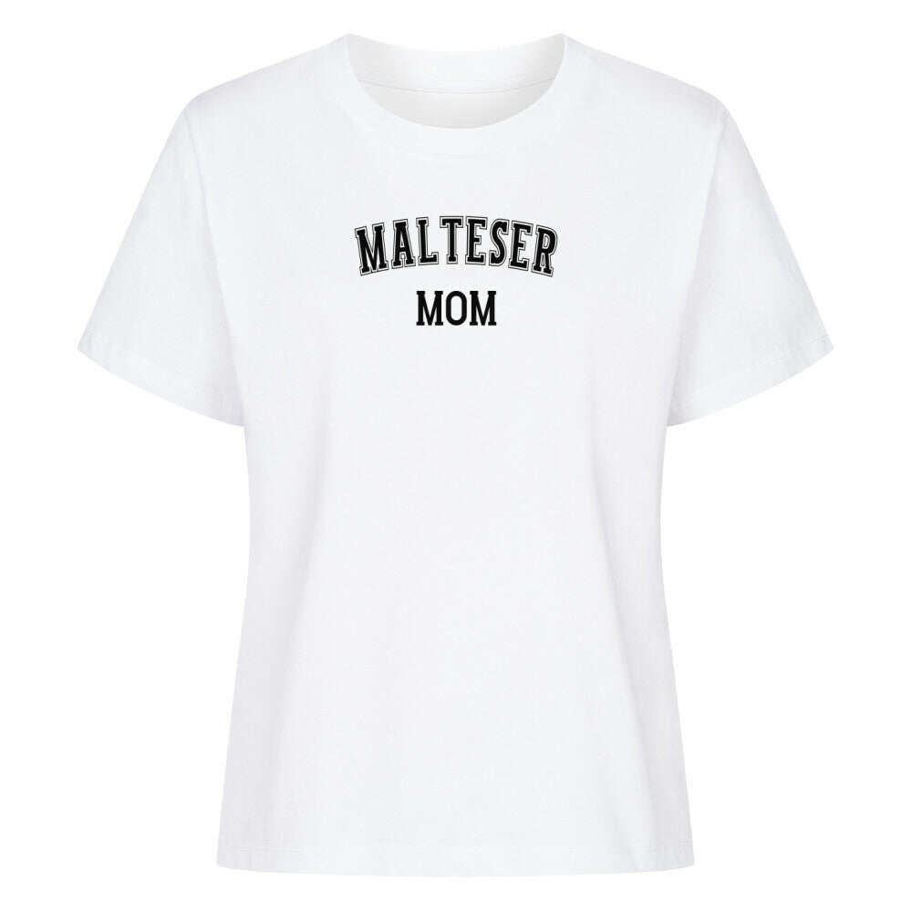 Premium Damen-Shirt "Malteser - MOM" Weiß – hunde-shirt.de