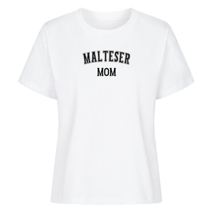 Premium Damen-Shirt "Malteser - MOM" Weiß – hunde-shirt.de