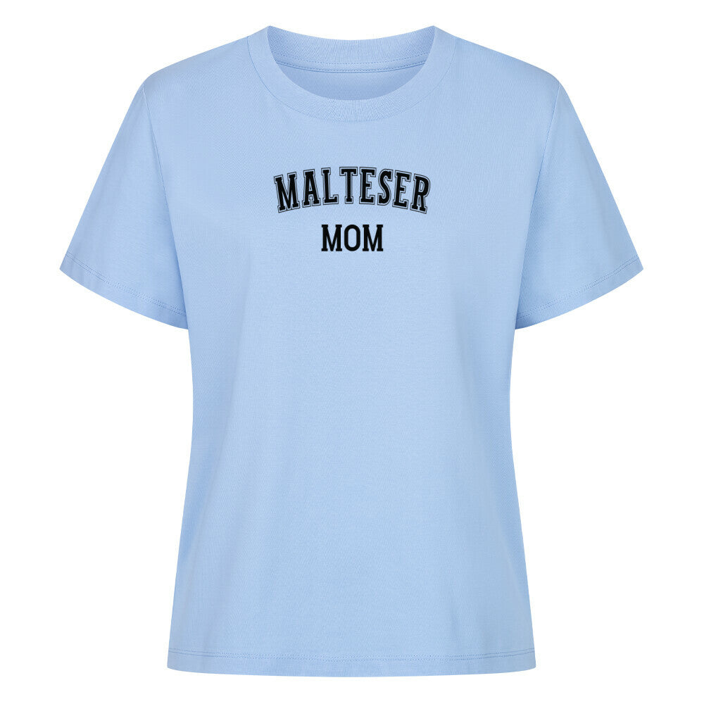 Premium Damen-Shirt "Malteser - MOM" Sky Blue – hunde-shirt.de