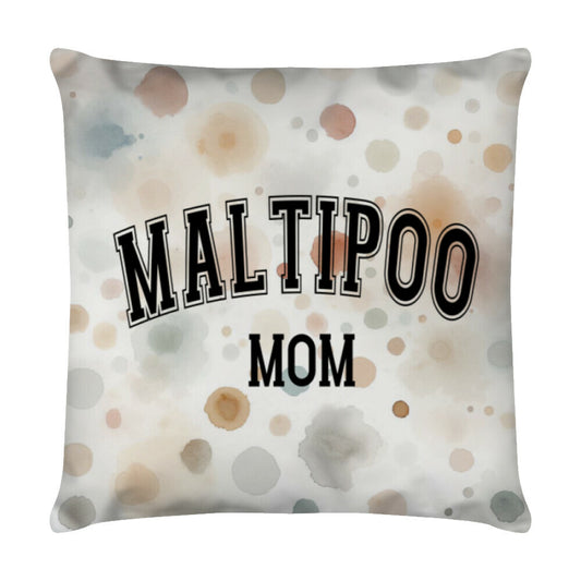 Kissen "Maltipoo - MOM" Weiß – hunde-shirt.de