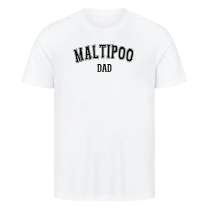 Premium T-Shirt "Maltipoo - DAD" Weiß – hunde-shirt.de