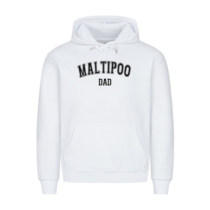 Premium Hoodie "Maltipoo - DAD" Weiß – hunde-shirt.de