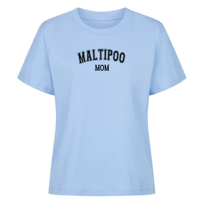 Premium Damen-Shirt "Maltipoo - MOM" Sky Blue – hunde-shirt.de