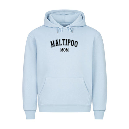 Premium Hoodie "Maltipoo - MOM" Babyblau – hunde-shirt.de