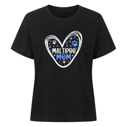 Premium Damen-Shirt "Maltipoo - Mom" Schwarz – hunde-shirt.de