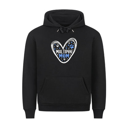 Premium Hoodie "Maltipoo - Mom" Schwarz – hunde-shirt.de