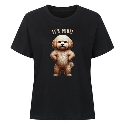 Premium Damen-Shirt "Maltipoo - It´s mine!" Schwarz – hunde-shirt.de